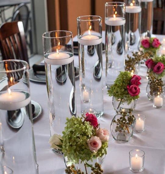 Richland® 3" Floating Candles White Unscented Set of 72 - Image 4