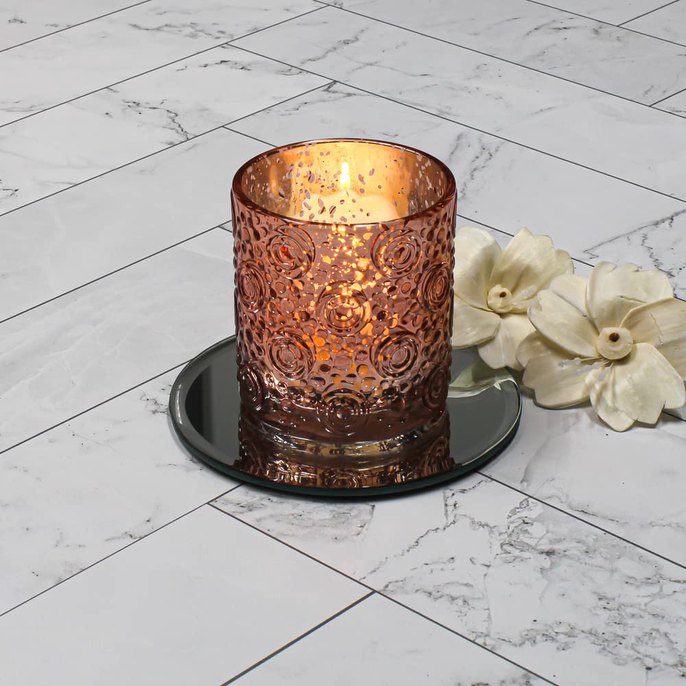 Richland Nadine Candle Holder Rose Gold Mercury Small Set of 36 - Image 3