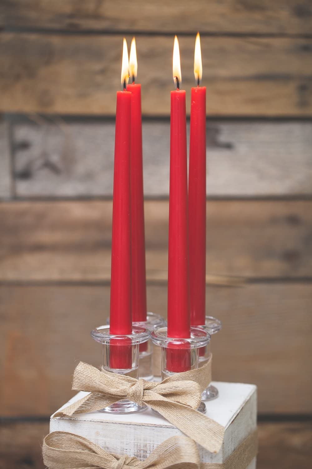 Richland Simple Glass Taper Candle Holder Set of 6 - Image 3